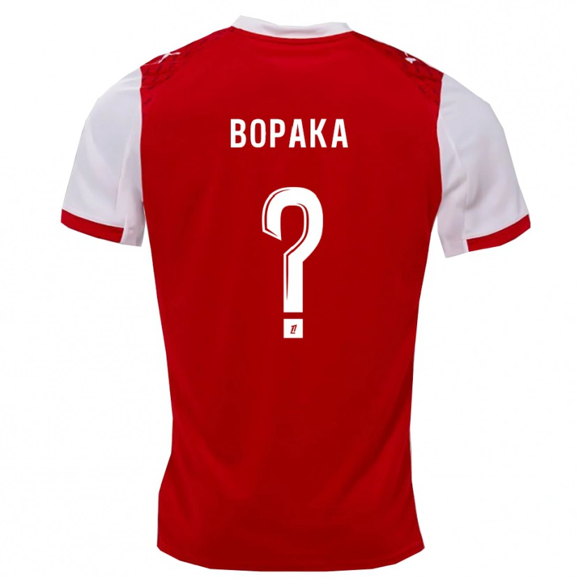 Danxen Kinderen Yohann Bopaka #0 Rood Wit Thuisshirt Thuistenue 2025/26 T-Shirt