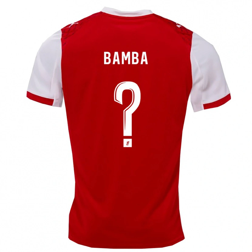 Danxen Kinderen Mohamed Bamba #0 Rood Wit Thuisshirt Thuistenue 2025/26 T-Shirt