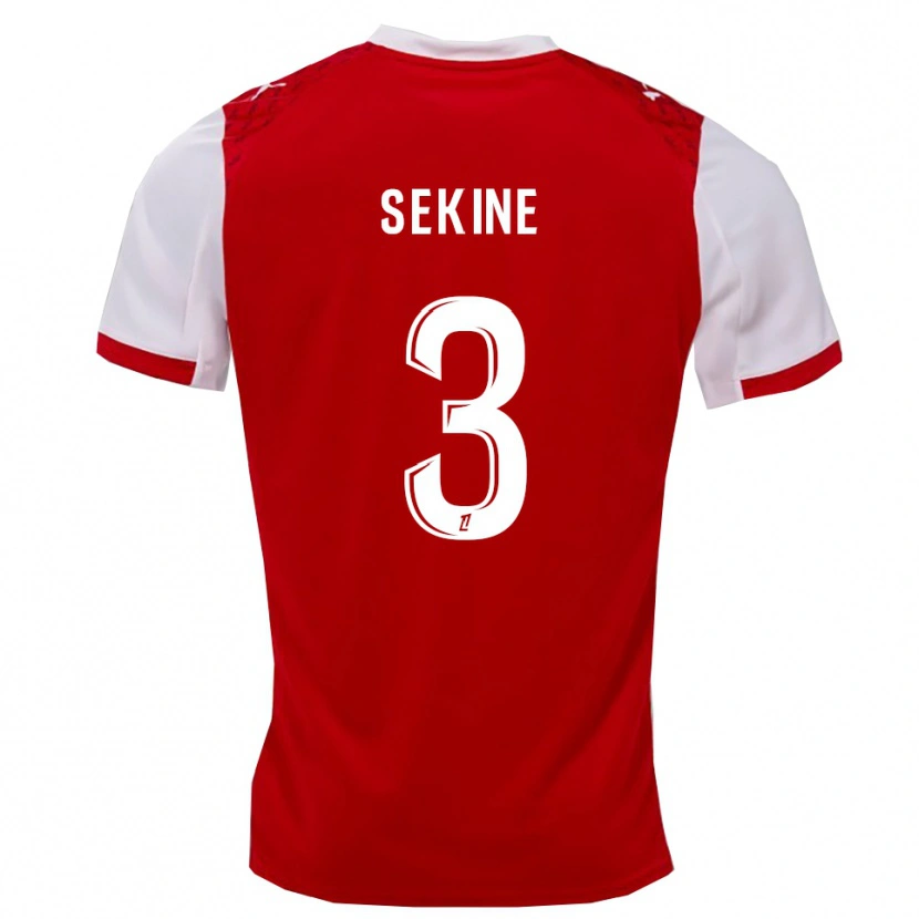 Danxen Kinderen Hiroki Sekine #3 Rood Wit Thuisshirt Thuistenue 2025/26 T-Shirt