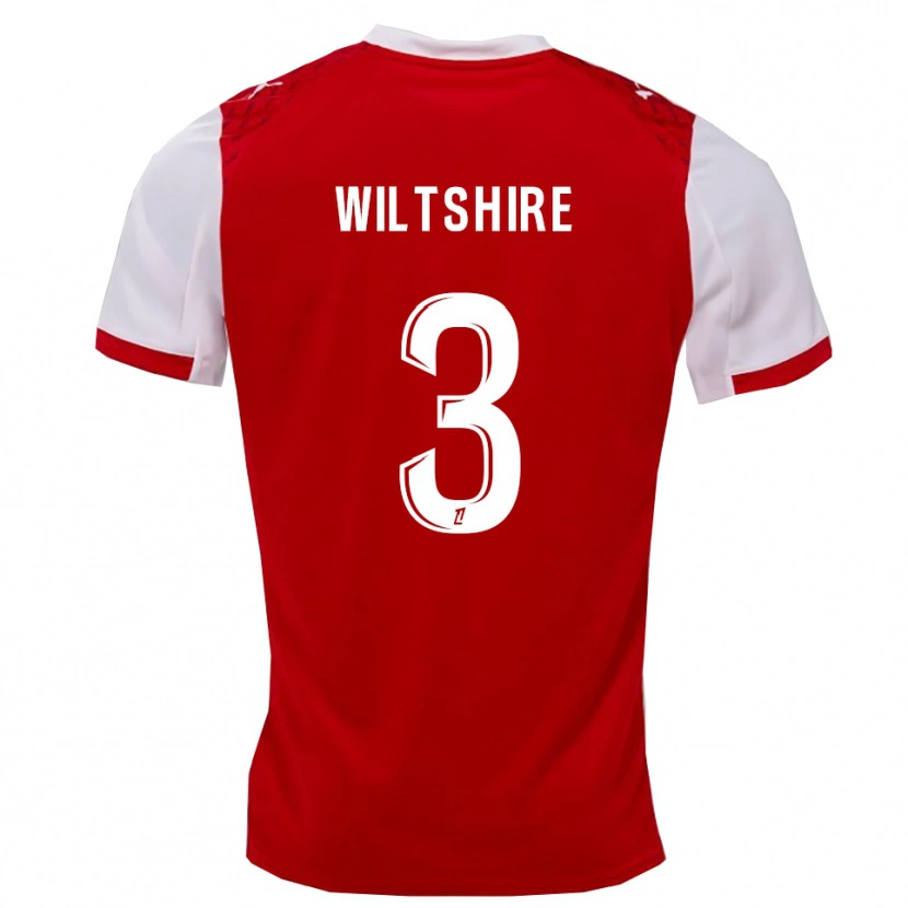 Danxen Kinderen Tiernny Wiltshire #3 Rood Wit Thuisshirt Thuistenue 2025/26 T-Shirt