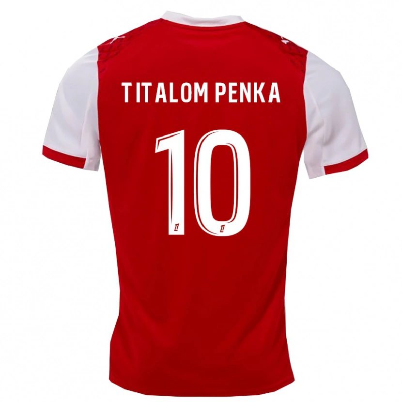 Danxen Kinderen Mathéo Titalom Penka #10 Rood Wit Thuisshirt Thuistenue 2025/26 T-Shirt