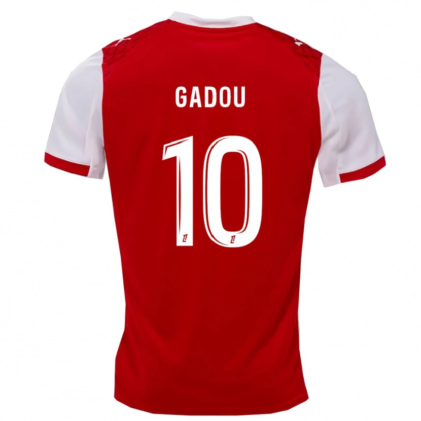 Danxen Kinderen Arone Gadou #10 Rood Wit Thuisshirt Thuistenue 2025/26 T-Shirt