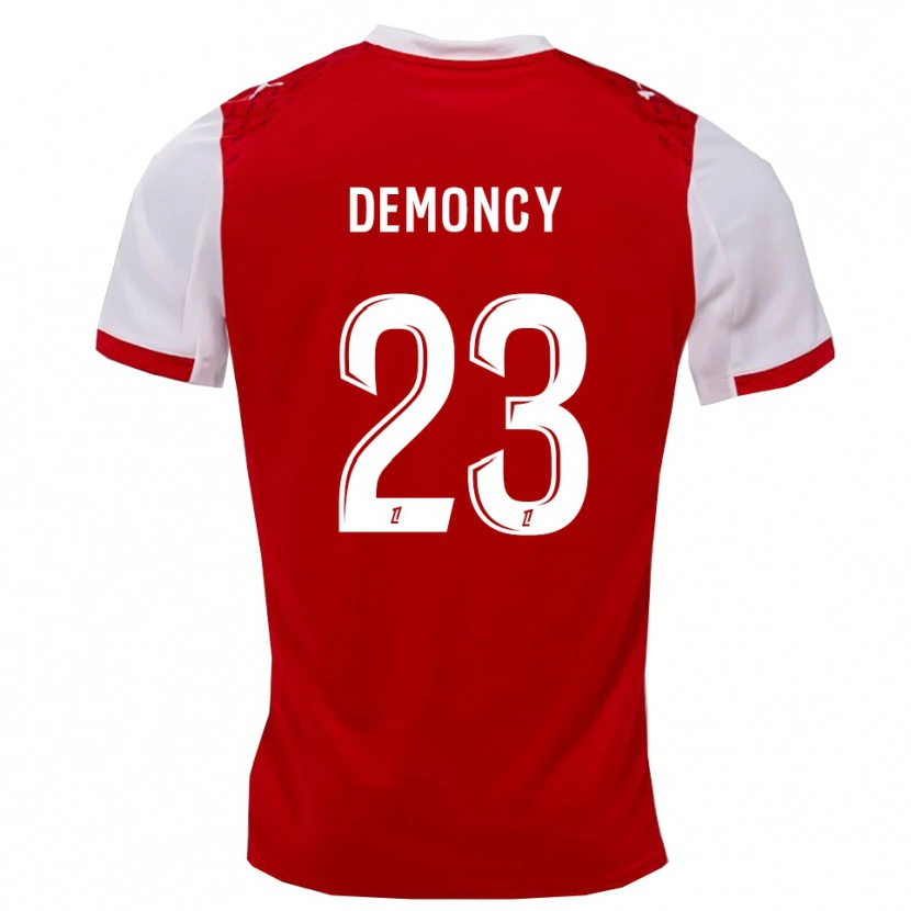 Danxen Kinderen Yohan Demoncy #23 Rood Wit Thuisshirt Thuistenue 2025/26 T-Shirt