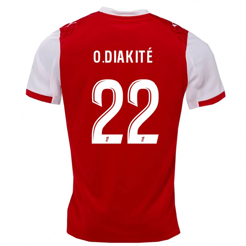 Danxen Kinderen Oumar Diakité #22 Rood Wit Thuisshirt Thuistenue 2025/26 T-Shirt