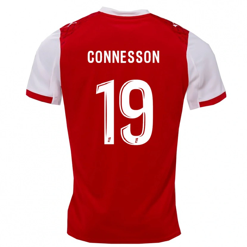 Danxen Kinderen Adele Connesson #19 Rood Wit Thuisshirt Thuistenue 2025/26 T-Shirt