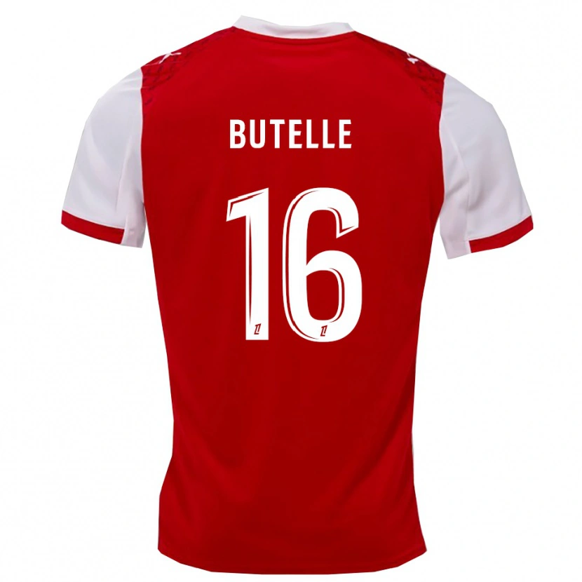 Danxen Kinderen Ludovic Butelle #16 Rood Wit Thuisshirt Thuistenue 2025/26 T-Shirt