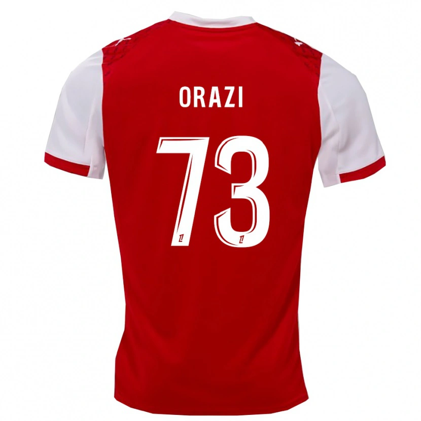 Danxen Kinderen Ike Orazi #73 Rood Wit Thuisshirt Thuistenue 2025/26 T-Shirt