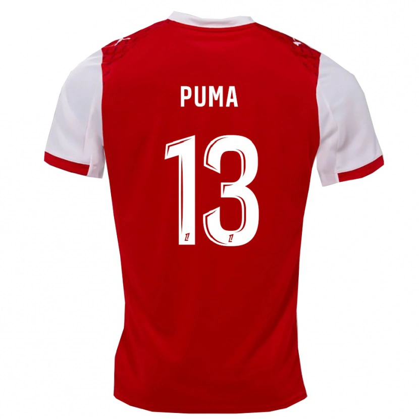 Danxen Kinderen Isaac Puma #13 Rood Wit Thuisshirt Thuistenue 2025/26 T-Shirt