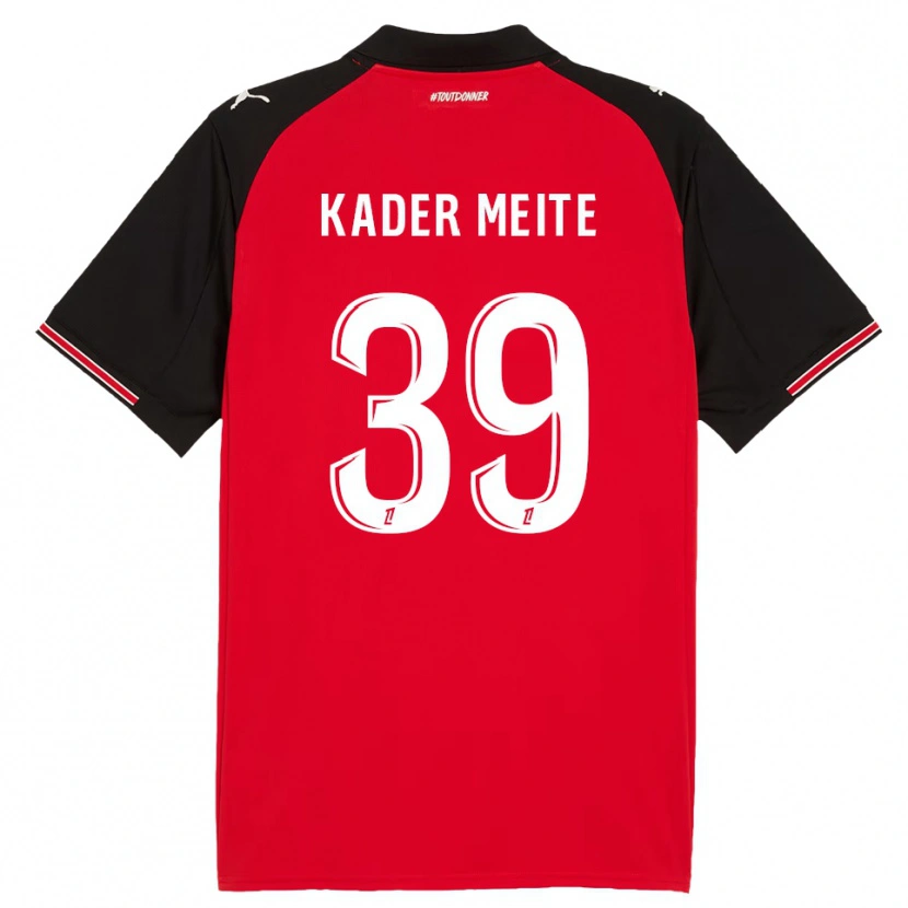 Danxen Kinderen Mohamed Kader Meïté #39 Rood Zwart Thuisshirt Thuistenue 2025/26 T-Shirt