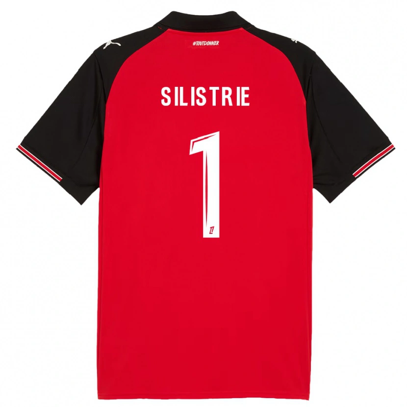 Danxen Kinderen Mathys Silistrie #1 Rood Zwart Thuisshirt Thuistenue 2025/26 T-Shirt