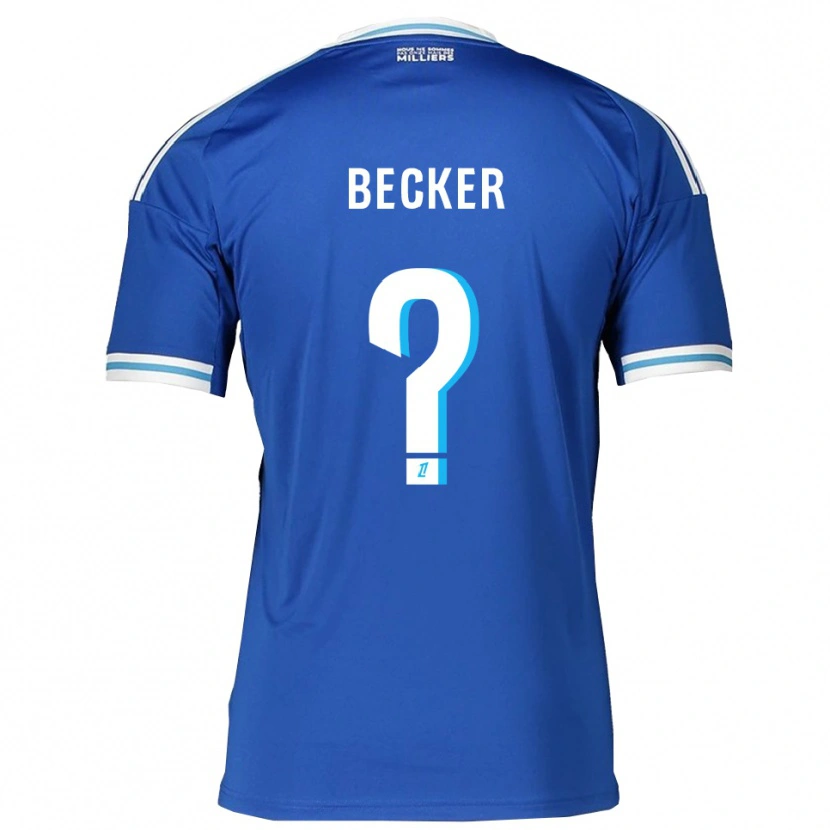 Danxen Kinderen Yoann Becker #0 Blauw Wit Thuisshirt Thuistenue 2025/26 T-Shirt