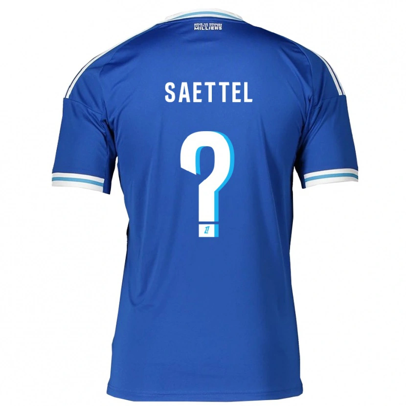 Danxen Kinderen Tom Saettel #0 Blauw Wit Thuisshirt Thuistenue 2025/26 T-Shirt