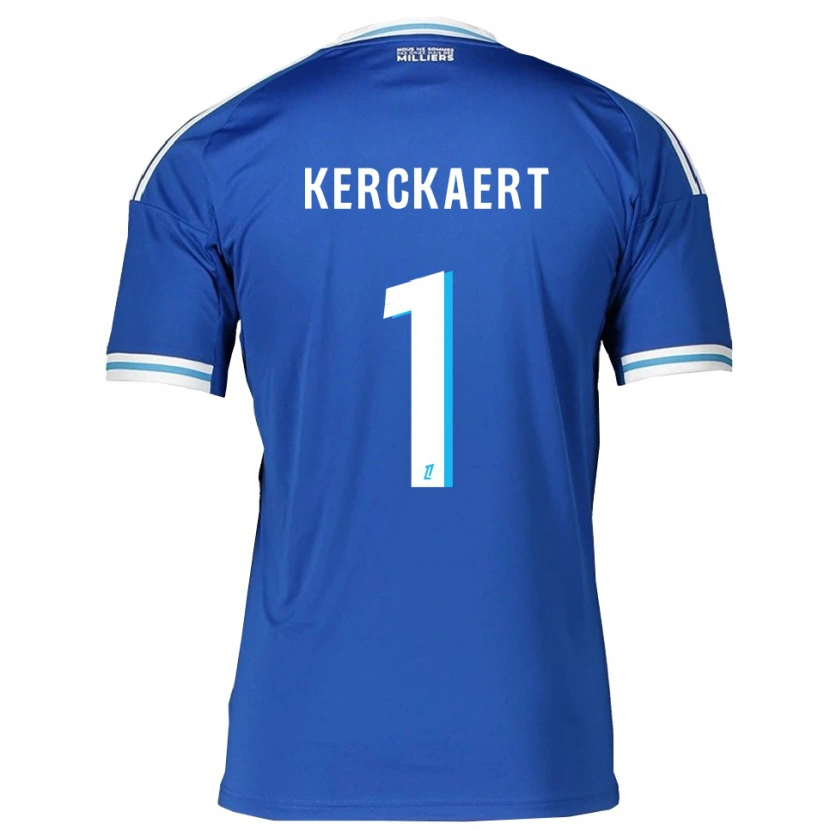 Danxen Kinderen Gabriel Kerckaert #1 Blauw Wit Thuisshirt Thuistenue 2025/26 T-Shirt