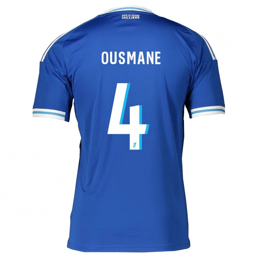 Danxen Kinderen Abdoulaye Ousmane #4 Blauw Wit Thuisshirt Thuistenue 2025/26 T-Shirt