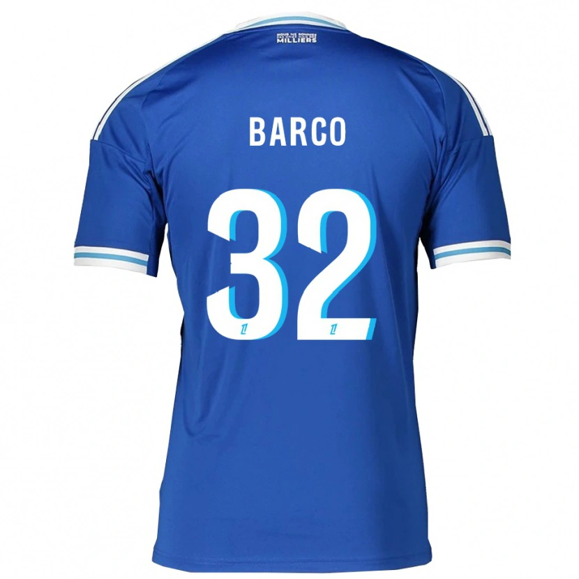 Danxen Kinderen Valentín Barco #32 Blauw Wit Thuisshirt Thuistenue 2025/26 T-Shirt