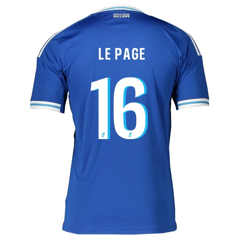 Danxen Kinderen Manon Le Page #16 Blauw Wit Thuisshirt Thuistenue 2025/26 T-Shirt