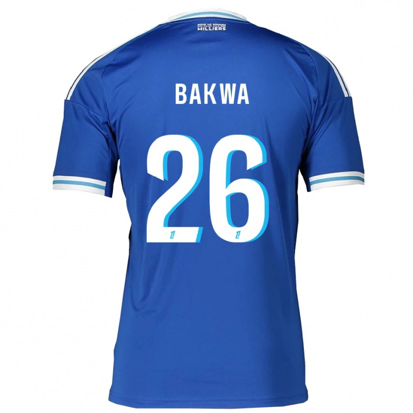 Danxen Kinderen Dilane Bakwa #26 Blauw Wit Thuisshirt Thuistenue 2025/26 T-Shirt