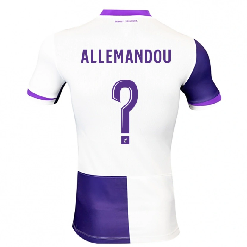 Danxen Kinderen Teddy Allemandou #0 Paars Wit Thuisshirt Thuistenue 2025/26 T-Shirt