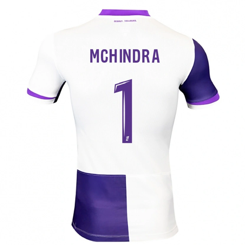 Danxen Kinderen Naime Said Mchindra #1 Paars Wit Thuisshirt Thuistenue 2025/26 T-Shirt