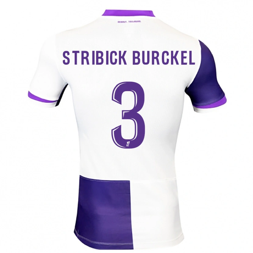 Danxen Kinderen Laetitia Stribick-Burckel #3 Paars Wit Thuisshirt Thuistenue 2025/26 T-Shirt