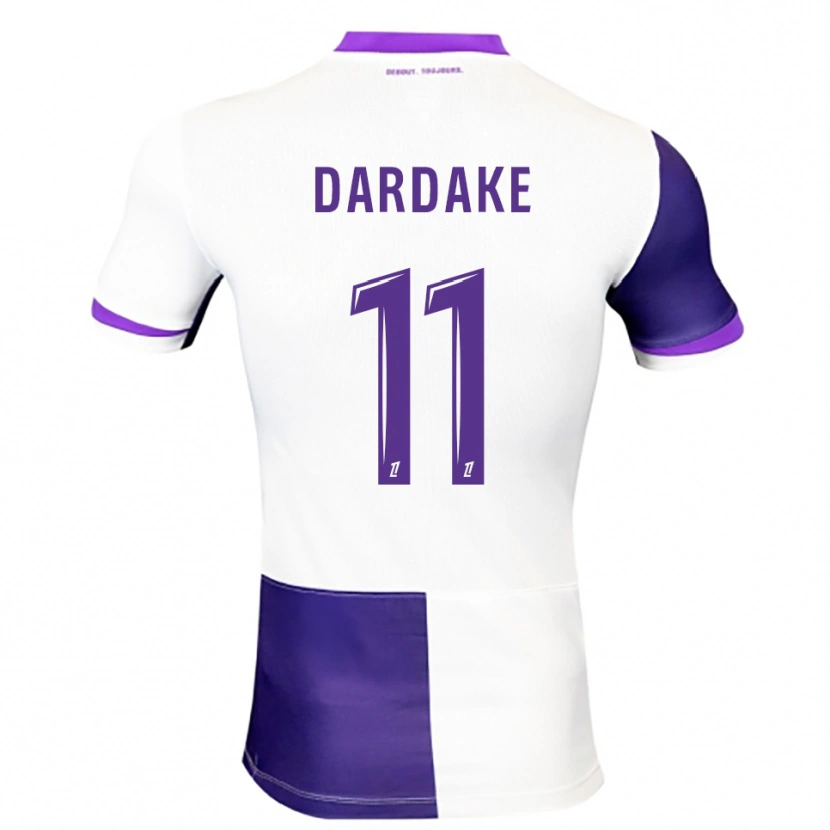 Danxen Kinderen Wassim Dardake #11 Paars Wit Thuisshirt Thuistenue 2025/26 T-Shirt