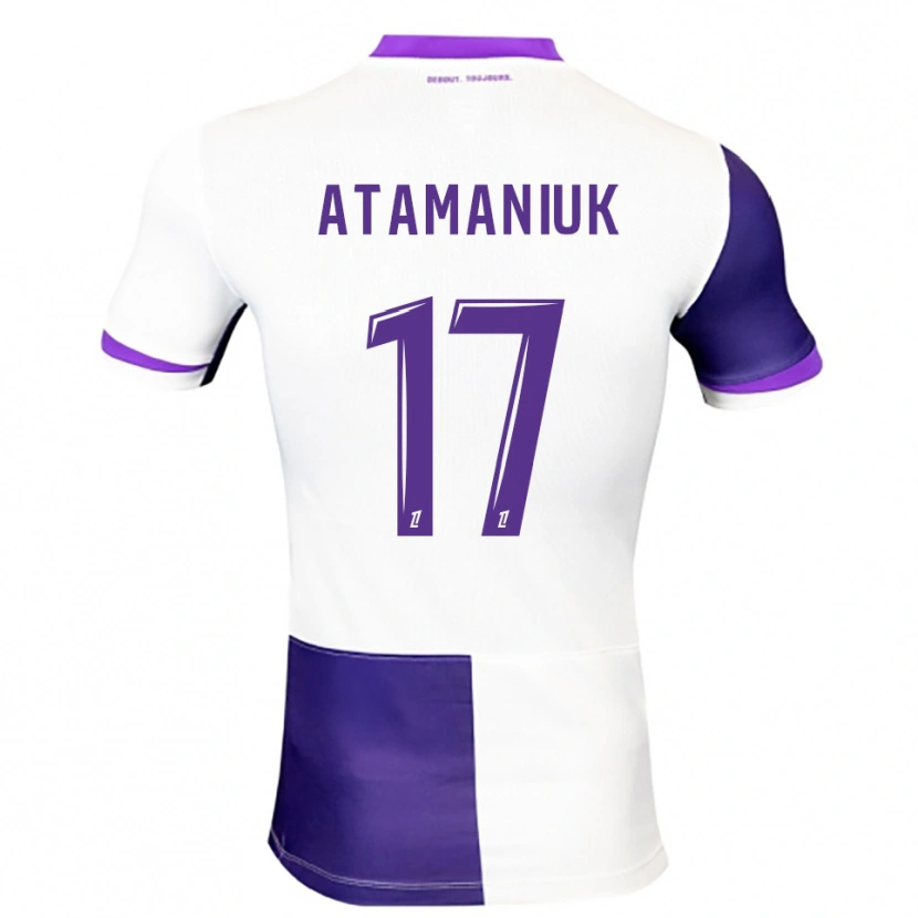Danxen Kinderen Alexandra Atamaniuk #17 Paars Wit Thuisshirt Thuistenue 2025/26 T-Shirt