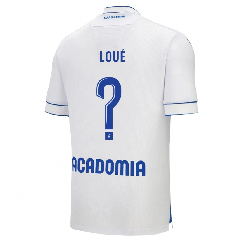 Danxen Kinderen Mathis-Tony Loué #0 Wit Blauw Thuisshirt Thuistenue 2025/26 T-Shirt