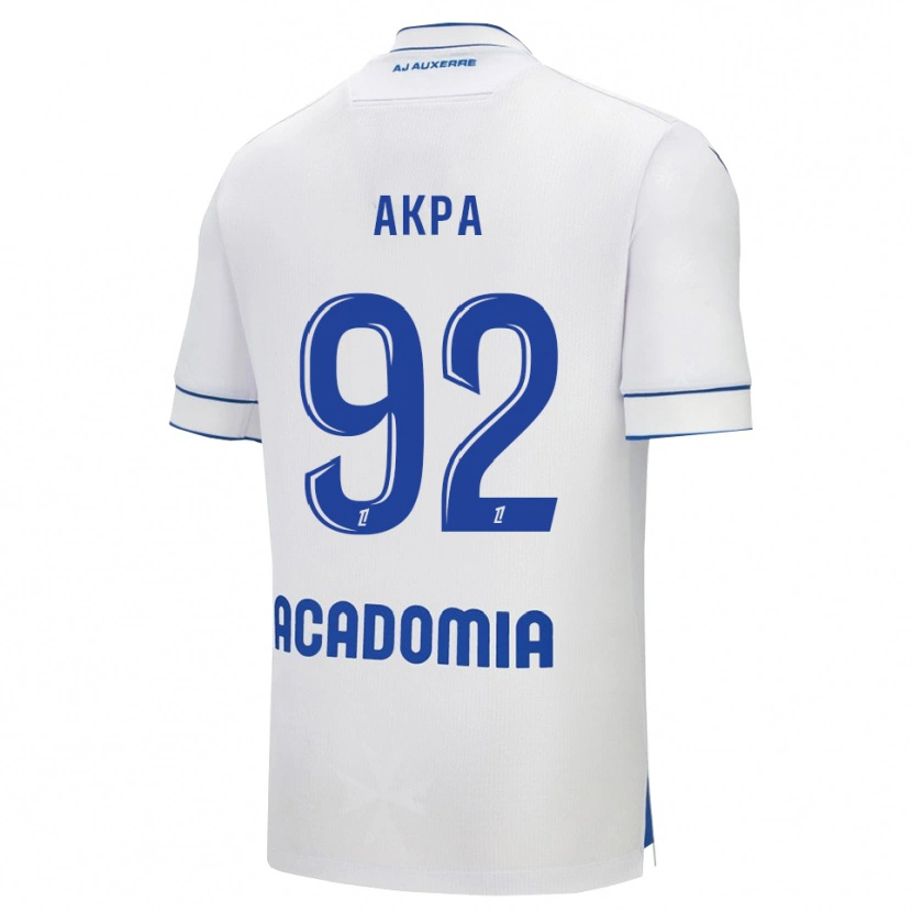 Danxen Kinderen Clément Akpa #92 Wit Blauw Thuisshirt Thuistenue 2025/26 T-Shirt