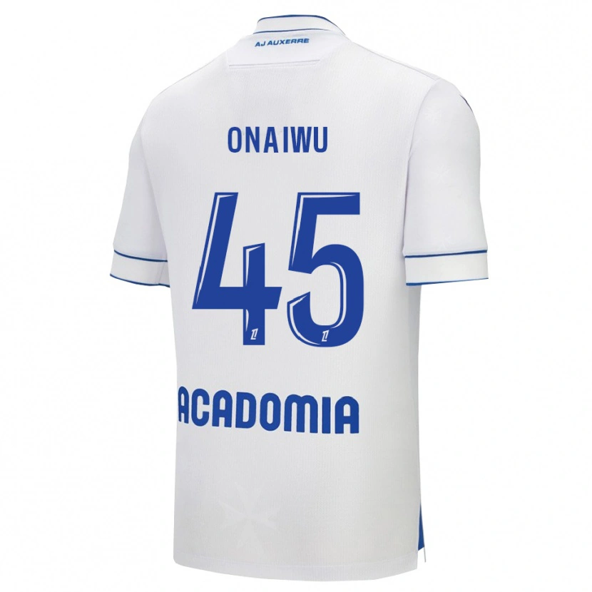 Danxen Kinderen Ado Onaiwu #45 Wit Blauw Thuisshirt Thuistenue 2025/26 T-Shirt