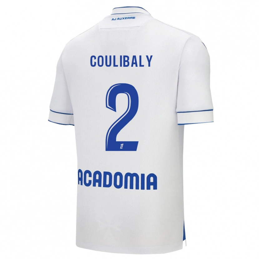Danxen Kinderen Mohamed Coulibaly #2 Wit Blauw Thuisshirt Thuistenue 2025/26 T-Shirt