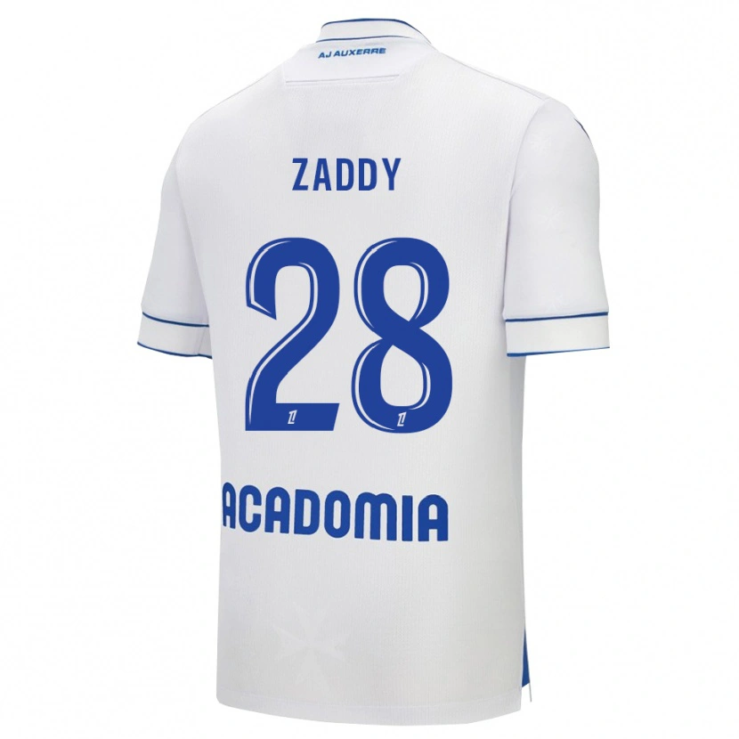 Danxen Kinderen Yvan Zaddy #28 Wit Blauw Thuisshirt Thuistenue 2025/26 T-Shirt