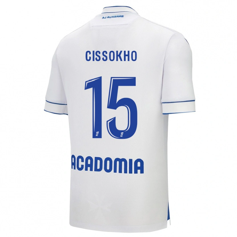 Danxen Kinderen Mamoudou Cissokho #15 Wit Blauw Thuisshirt Thuistenue 2025/26 T-Shirt