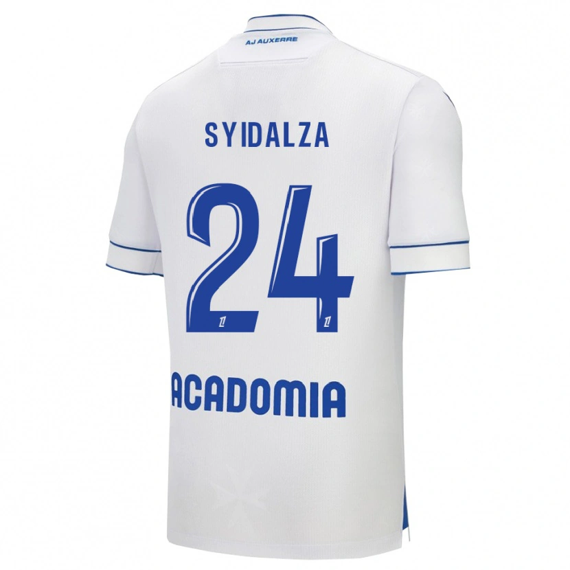 Danxen Kinderen Denelzo Syidalza #24 Wit Blauw Thuisshirt Thuistenue 2025/26 T-Shirt