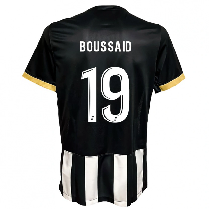 Danxen Kinderen Willsem Boussaid #19 Zwart Wit Thuisshirt Thuistenue 2025/26 T-Shirt