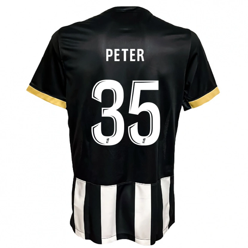 Danxen Kinderen Prosper Peter #35 Zwart Wit Thuisshirt Thuistenue 2025/26 T-Shirt