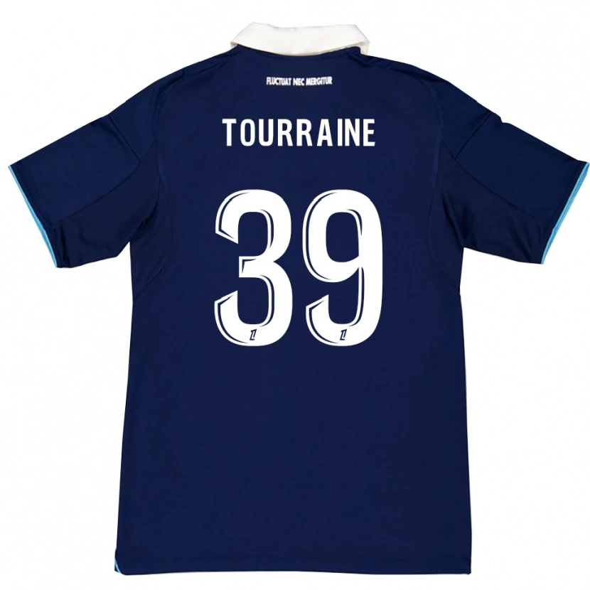 Danxen Kinderen Mathys Tourraine #39 Donkerblauw Wit Thuisshirt Thuistenue 2025/26 T-Shirt