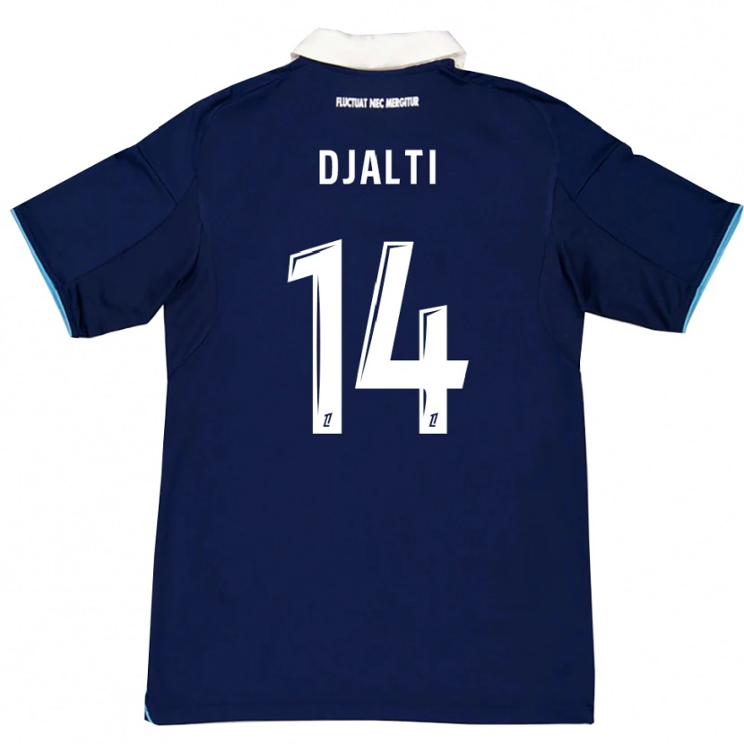 Danxen Kinderen Nadir Djalti #14 Donkerblauw Wit Thuisshirt Thuistenue 2025/26 T-Shirt