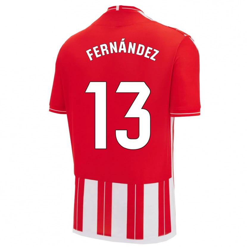Danxen Kinderen Andrés Fernández #13 Rood Wit Thuisshirt Thuistenue 2025/26 T-Shirt