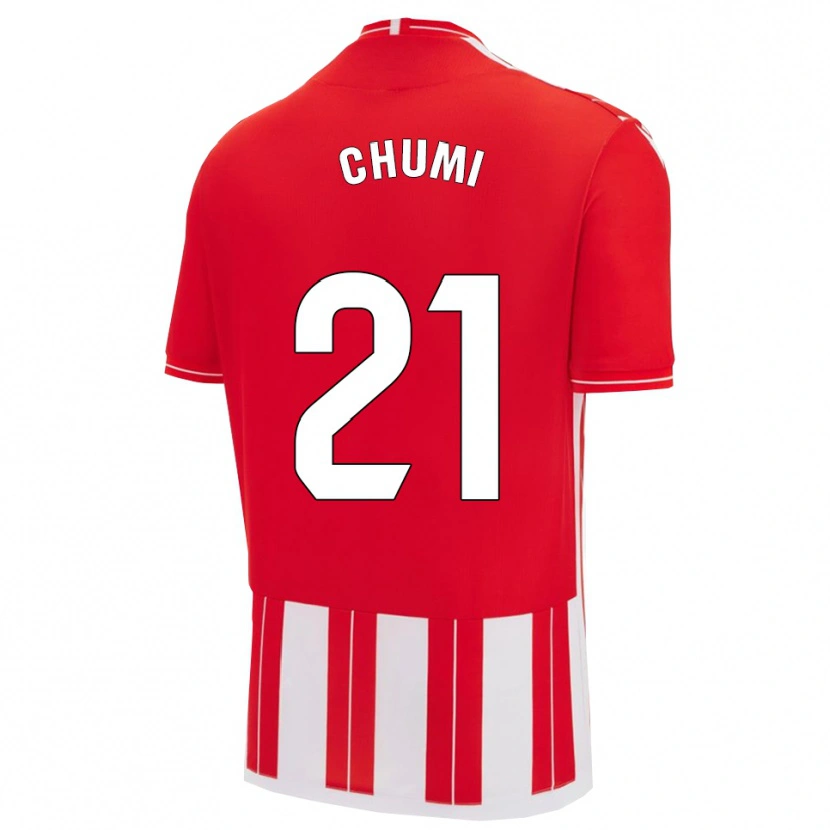 Danxen Kinderen Chumi #21 Rood Wit Thuisshirt Thuistenue 2025/26 T-Shirt