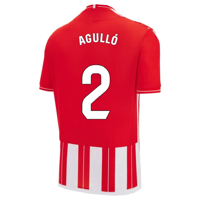 Danxen Kinderen Vicente Agulló #2 Rood Wit Thuisshirt Thuistenue 2025/26 T-Shirt