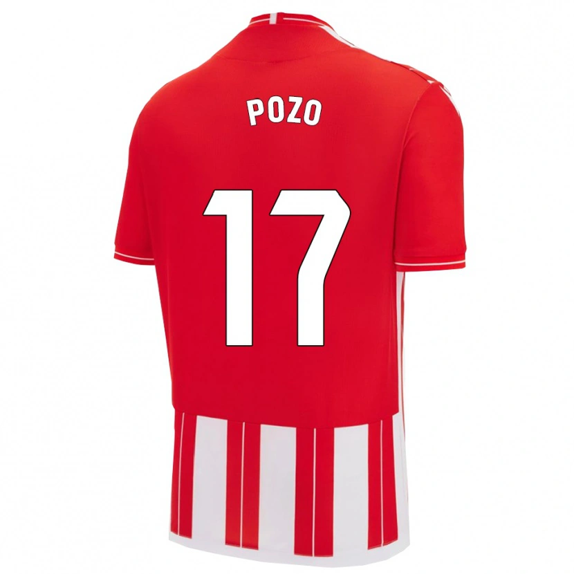 Danxen Kinderen Álex Pozo #17 Rood Wit Thuisshirt Thuistenue 2025/26 T-Shirt
