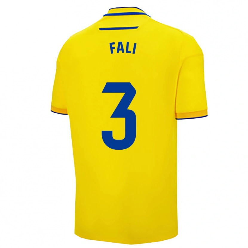 Danxen Kinderen Fali #3 Geel Marineblauw Thuisshirt Thuistenue 2025/26 T-Shirt