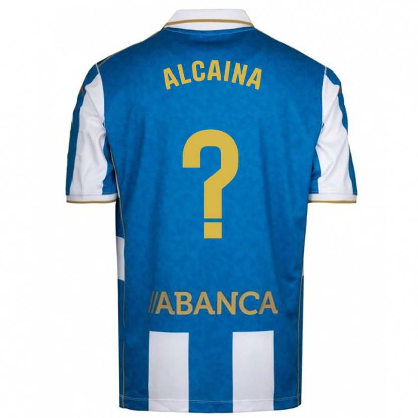 Danxen Kinderen Raúl Alcaina #0 Wit Blauw Thuisshirt Thuistenue 2025/26 T-Shirt