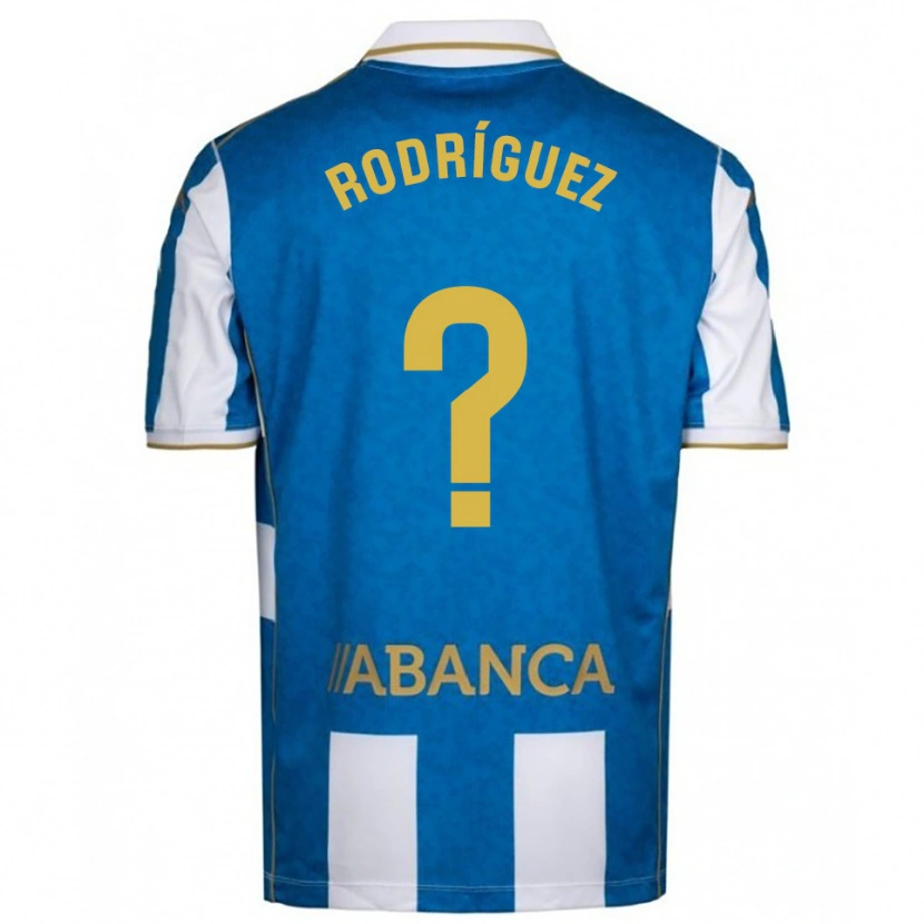 Danxen Kinderen Carlos Rodríguez #0 Wit Blauw Thuisshirt Thuistenue 2025/26 T-Shirt