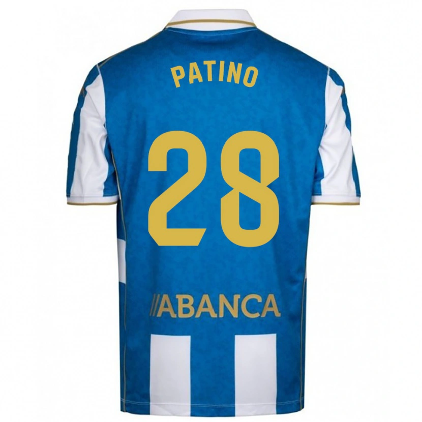 Danxen Kinderen Charlie Patiño #28 Wit Blauw Thuisshirt Thuistenue 2025/26 T-Shirt
