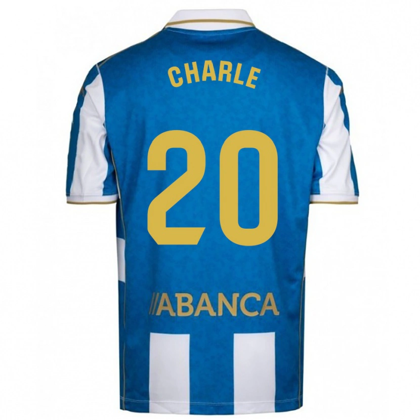 Danxen Kinderen Marta Charle #20 Wit Blauw Thuisshirt Thuistenue 2025/26 T-Shirt