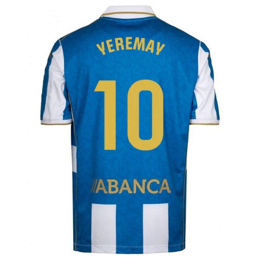Danxen Kinderen Yeremay Hernández #10 Wit Blauw Thuisshirt Thuistenue 2025/26 T-Shirt