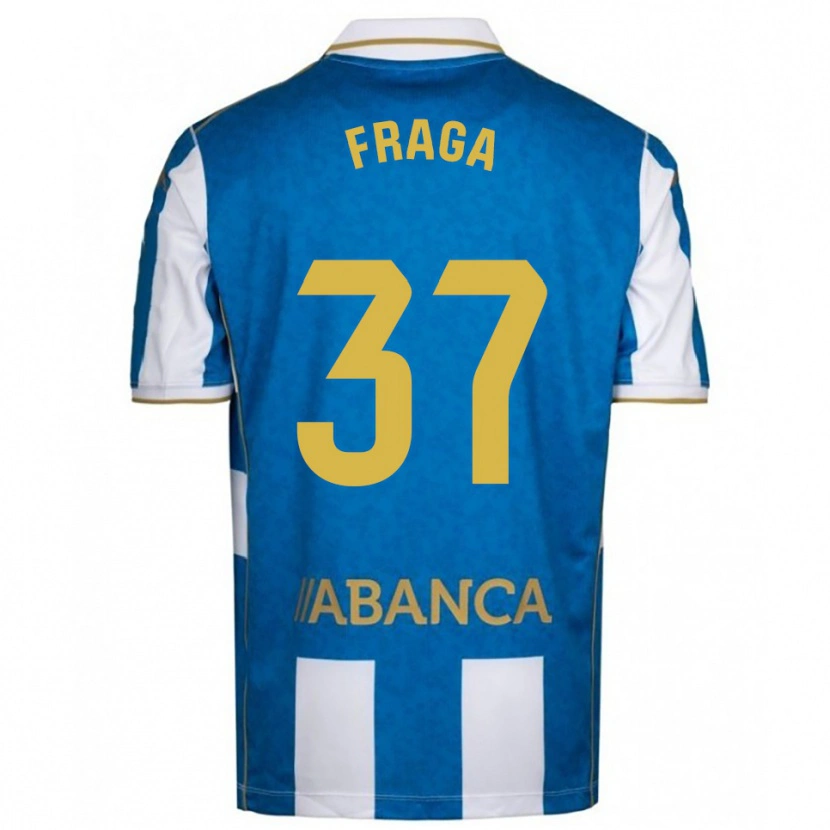 Danxen Kinderen Álvaro Fraga #37 Wit Blauw Thuisshirt Thuistenue 2025/26 T-Shirt