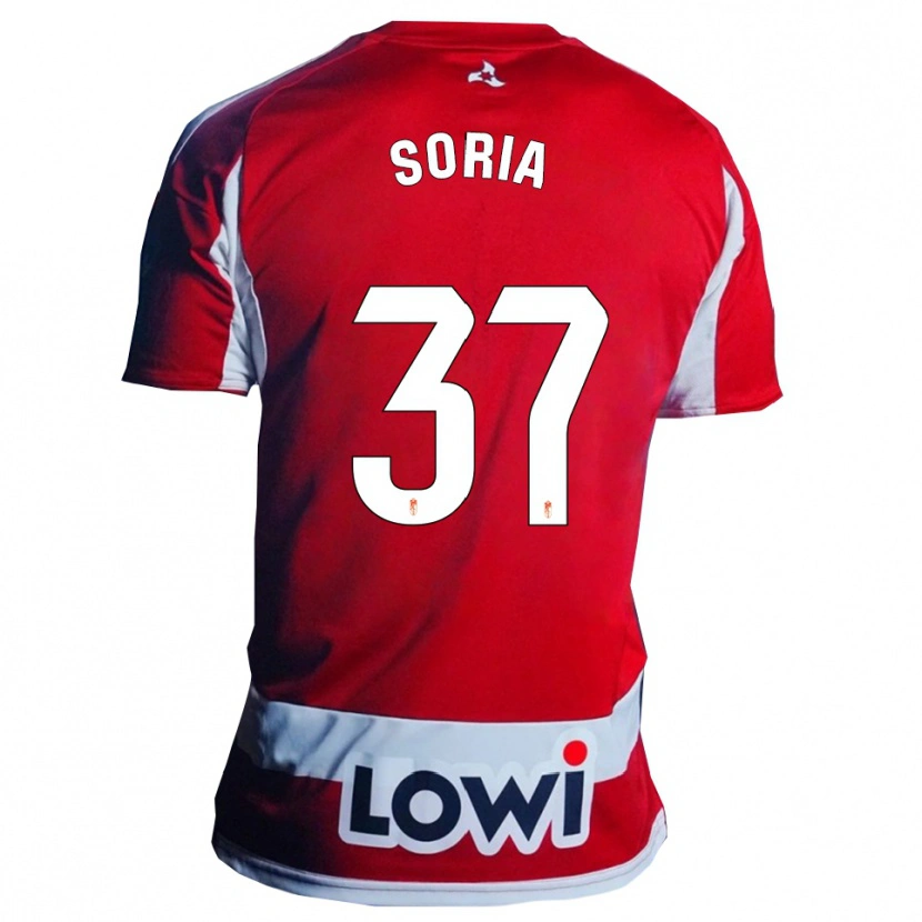 Danxen Kinderen Carlos Soria #37 Rood Wit Thuisshirt Thuistenue 2025/26 T-Shirt