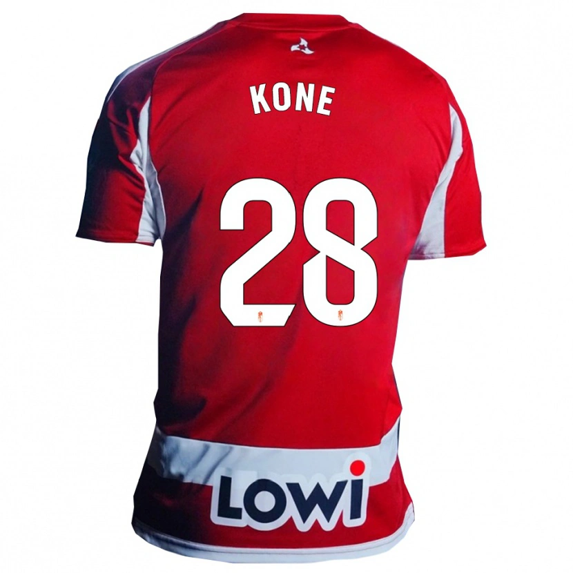 Danxen Kinderen Abdoulaye Kone #28 Rood Wit Thuisshirt Thuistenue 2025/26 T-Shirt